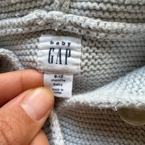 Baby Gap‎ Baby Bear Cardigan Size 6-12 Months - Picture 4 of 9